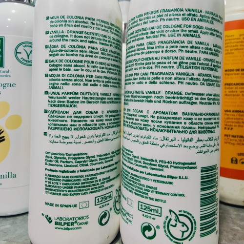 Menforsan Agua De Colonia Vainilla/Naranja Para Perros 125ml