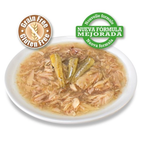 Lata de Atún Blanco y Anchoas en Salsa 80gr