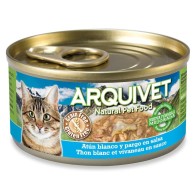 Lata de Atún Blanco y Pargo en Salsa 80g para Mascotas