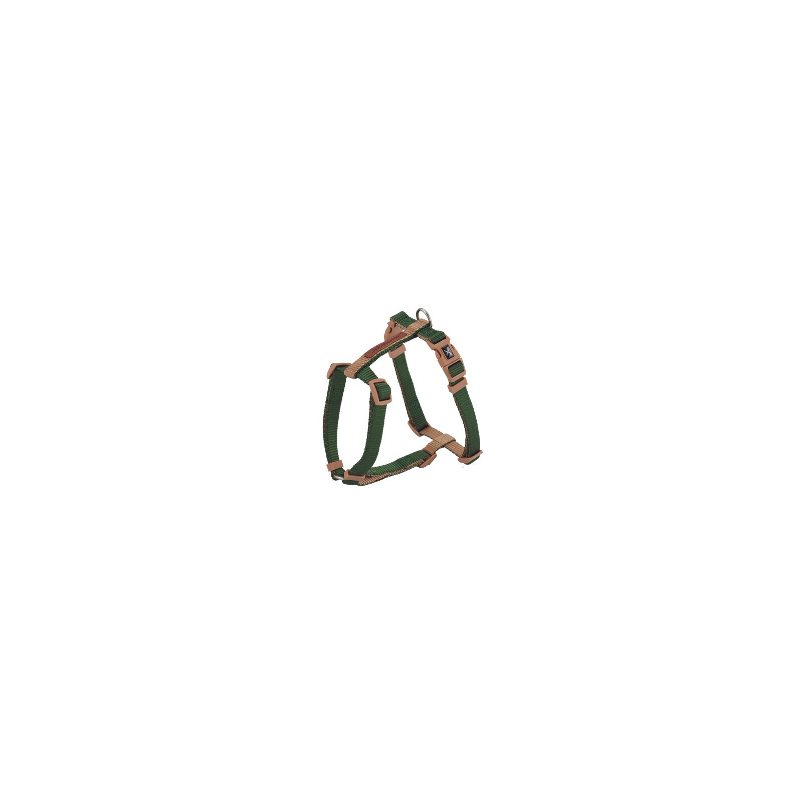 X-trm Double Premium Harness Green - Beige 35-46cm X-trm Double Premium Harness Green - Beige 35-46cm