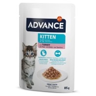 Advance Wet Kitten Bites Turkey 85g for Kittens