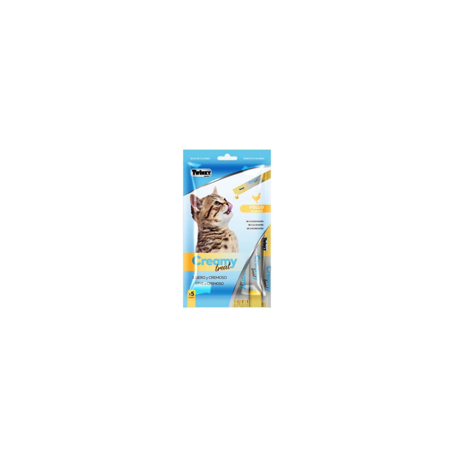 Snack Crema Con Pollo 5x15gr.gatos Snack Crema Con Pollo 5x15gr.gatos