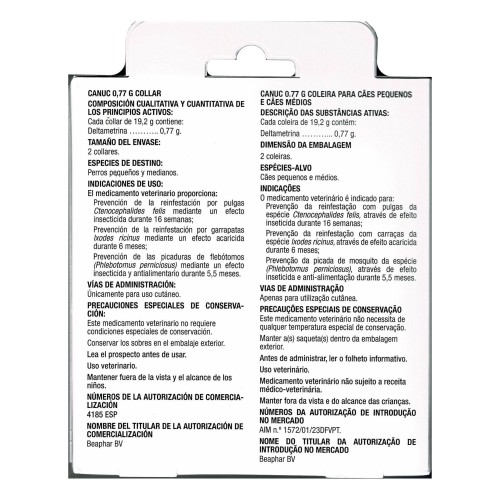 Collar Antiparasitario Deltametrina para Perros 65cm