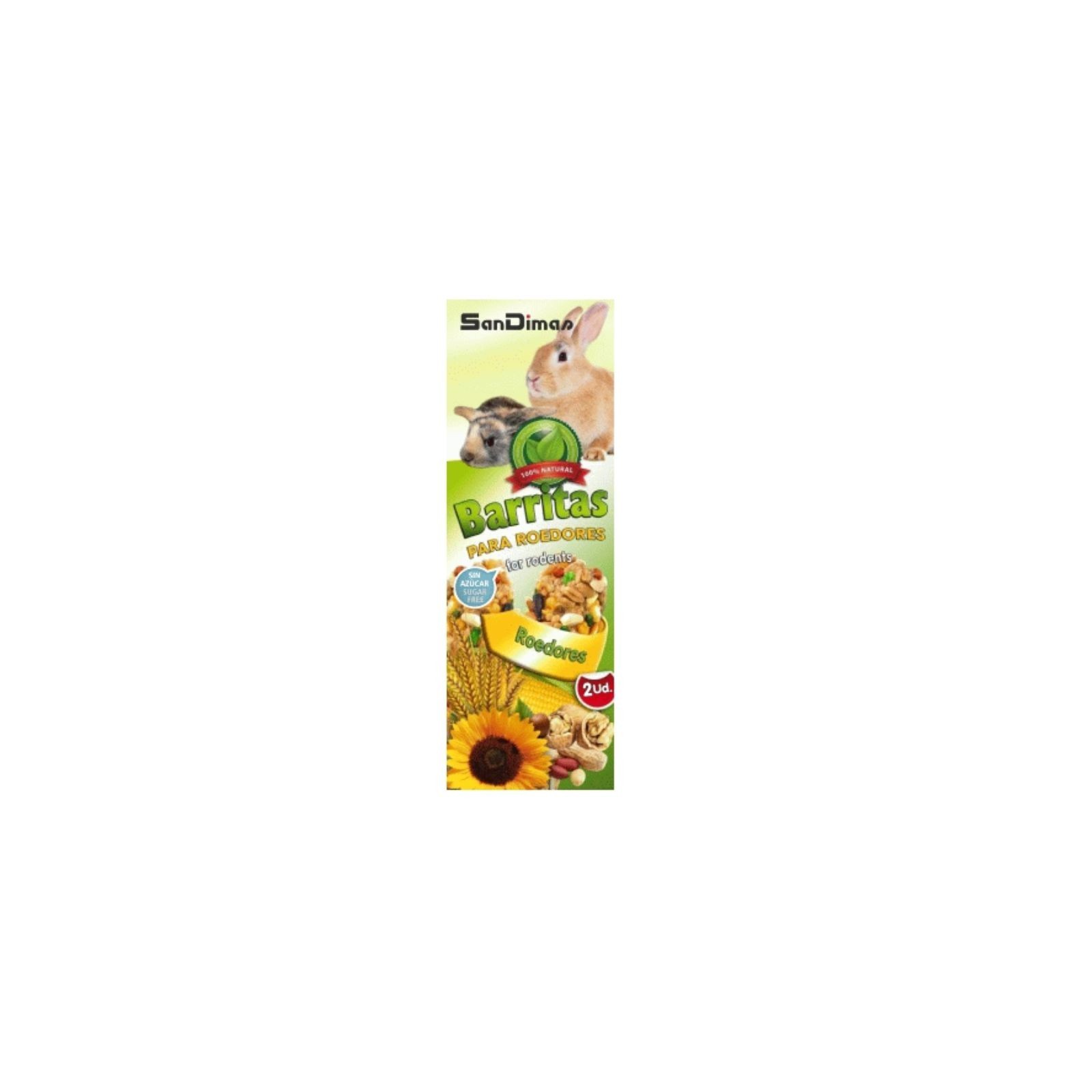 Barritas Roedores Nueces 90gr./2 Uds.