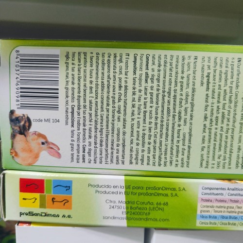 Barritas Roedores Nueces 90gr./2 Uds.