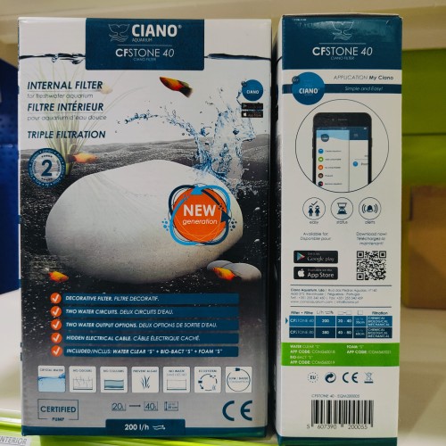 Filtro Interior Ciano Cf Stone 40 para Acuarios