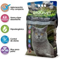 Arena Natural Bentonita Carbon Activo 10 Kg Arena Premium para Gatos