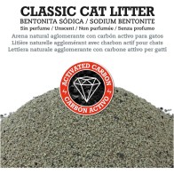 Arena Natural Bentonita Carbon Activo 10 Kg Arena Premium para Gatos