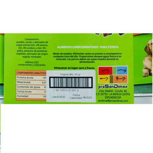 Original Mix Snack de 60g para Mascotas - 40 Uds.