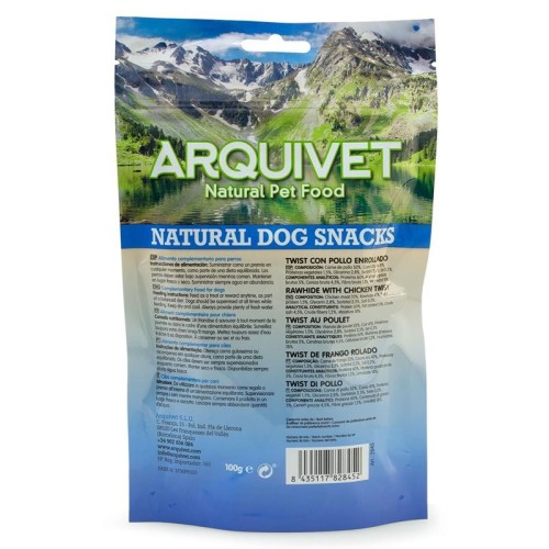 Chicken Wrapped Snack Twist 100gr Arquivet