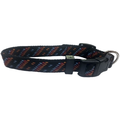 Collar de Nylon Azul Azteca 20mm