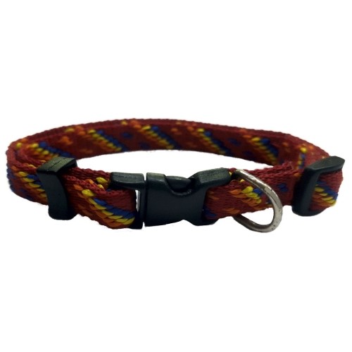 Aztec Black Nylon Collar 20mm 35-50cm