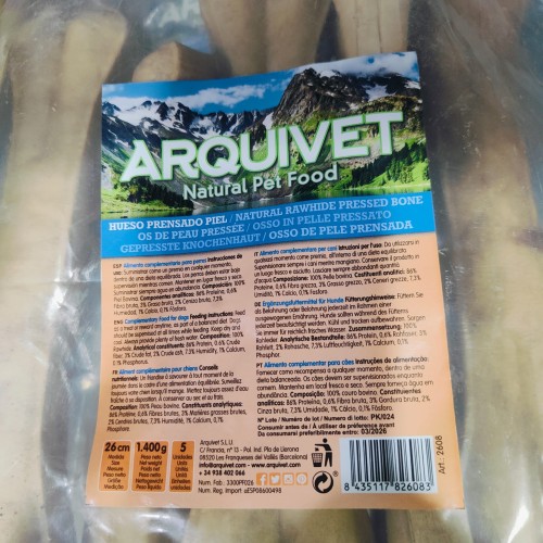 Pressed Skin Bone 26cm Bag of 5
