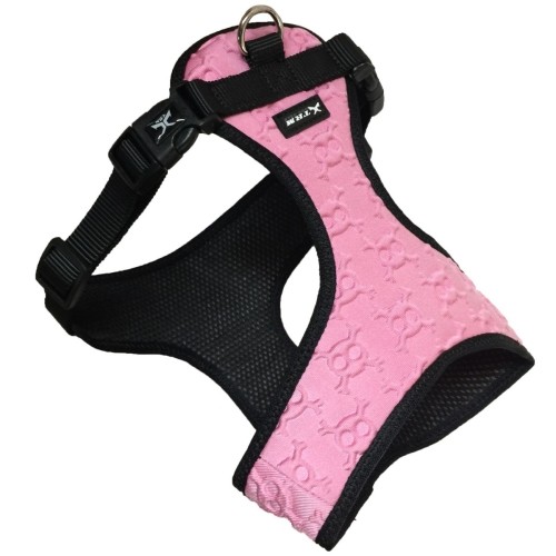 3D Skull Pink Harness Size L 40x55-65cm