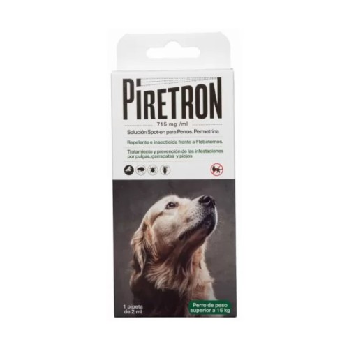 Pipeta Piretron para Perros Grandes 715 Mg/ml Tratamiento Antiparasitario