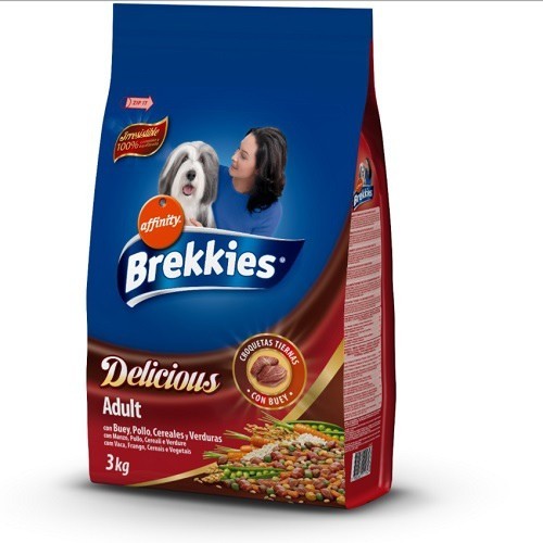 Brekkies Delicious Beef Dog Food 3 Kg