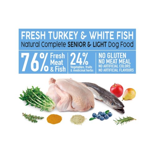 Arquivet Fresh Senior Light Turkey & White Fish 2.5kg