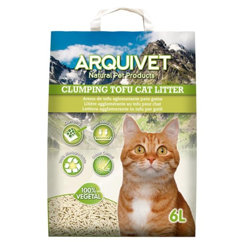 Arena Natural para Gatos Tofu 6L