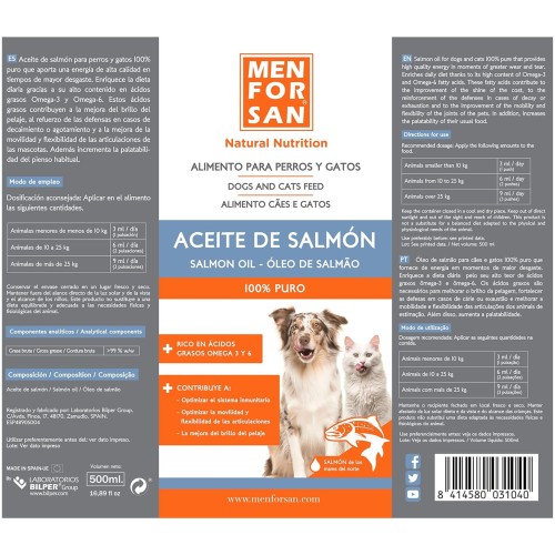 Aceite De Salmón Menforsan 500ml