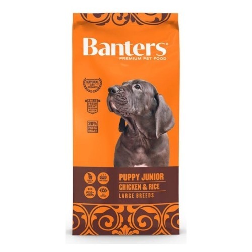 Banters Dog Puppy Large Pollo y Arroz 15 Kg
