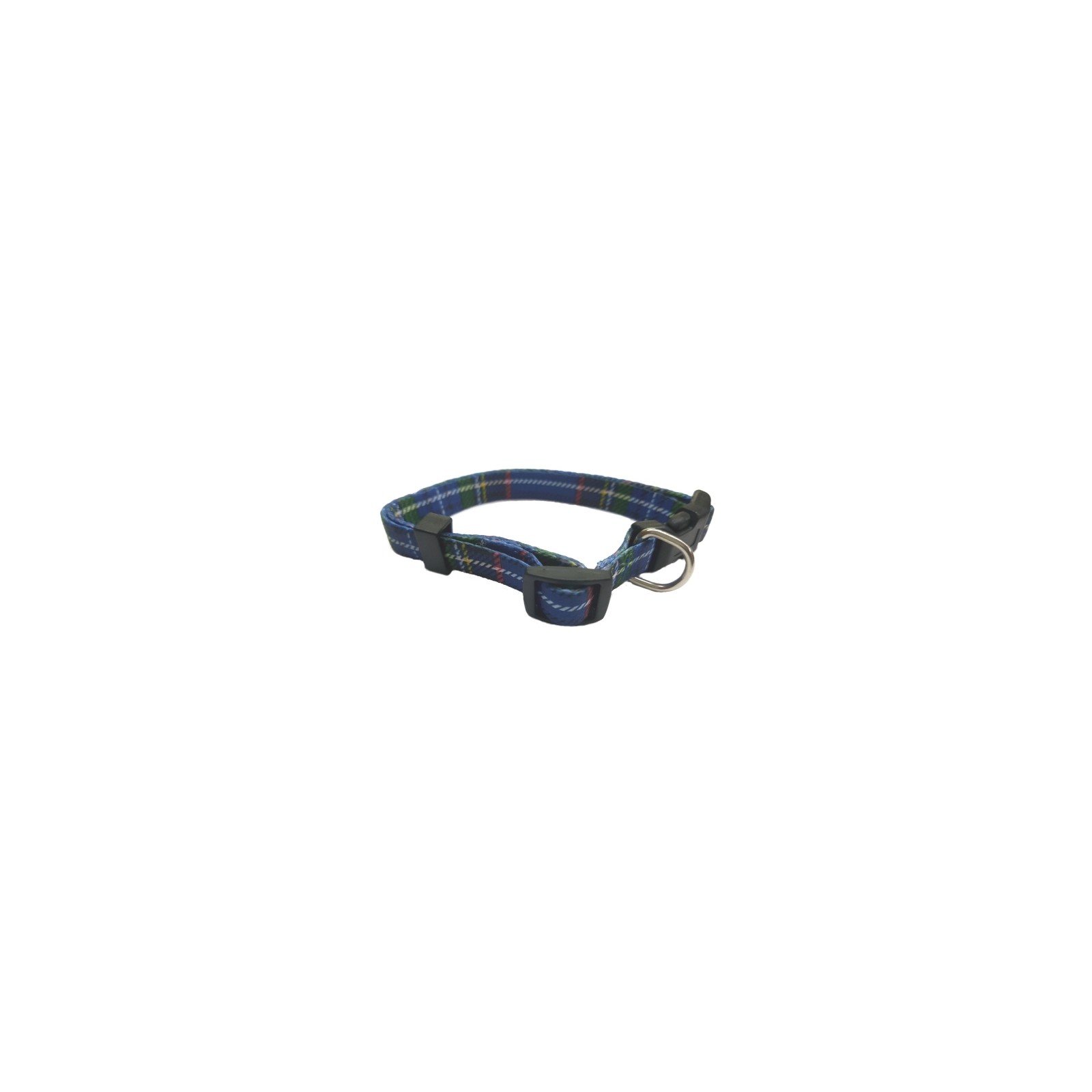 Collar de Nylon Escocés Azul 15mm Collar de Nylon Escocés Azul 15mm