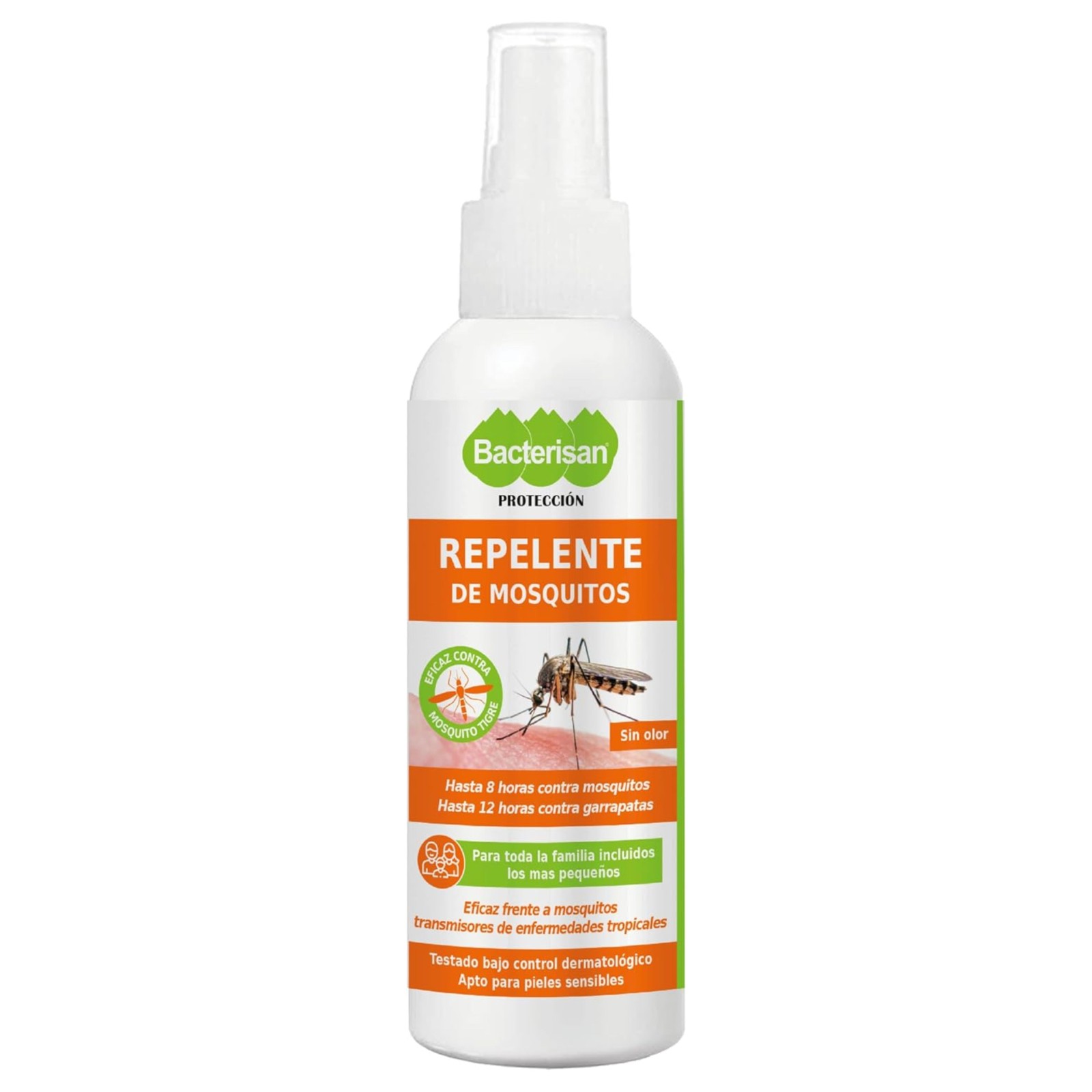 Bacterisan Repelente De Mosquitos Spray 100 Ml. Bacterisan Repelente De Mosquitos Spray 100 Ml.