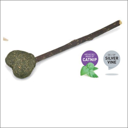 Juguete Palo Con Corazón Catnip para Gatos
