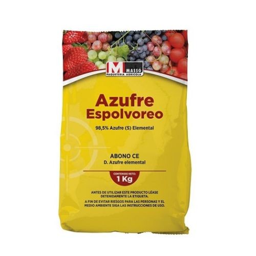 Azufre Espolvoreo Massó 1 Kg Protección Efectiva para Plantas