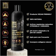 Champú Natural Repelente de Insectos para Caballos 1Lt