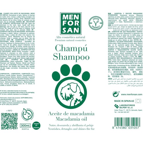 Massen Natural Macadamia Oil Shampoo 300ml