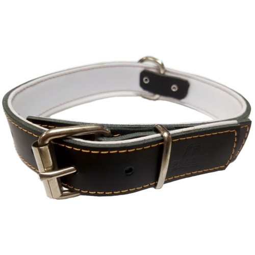 Collar de Piel Confort Rojo 30 x 310-410mm - Calidad Premium