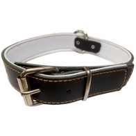 Collar de Piel Confort Rojo 30 x 310-410mm - Calidad Premium