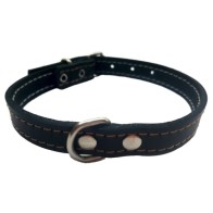 Laura Blue Leather Collar 1.5x28cm