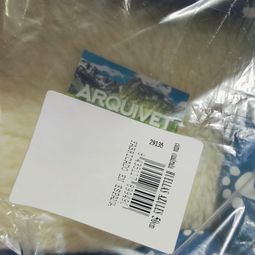 Cama Cuadrada Acogedora para Perros con Huellas Azules