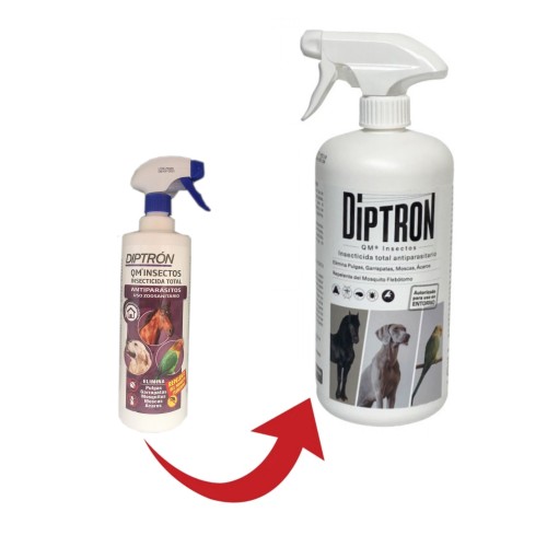 Diptron QM Insecticida para Caballos y Perros 1L