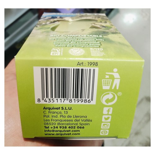 Biocompostable Bags 8 Rolls 15 Bags