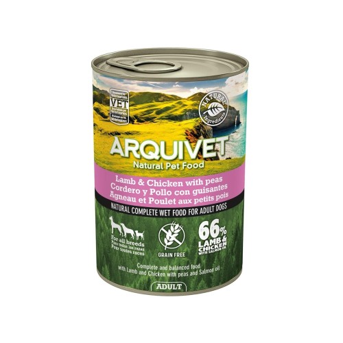 Canned Lamb and Chicken with Peas for Dogs 400g