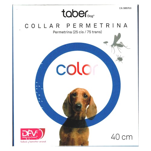 Permethrin Dog Collar 60 cm Red for Parasite Protection