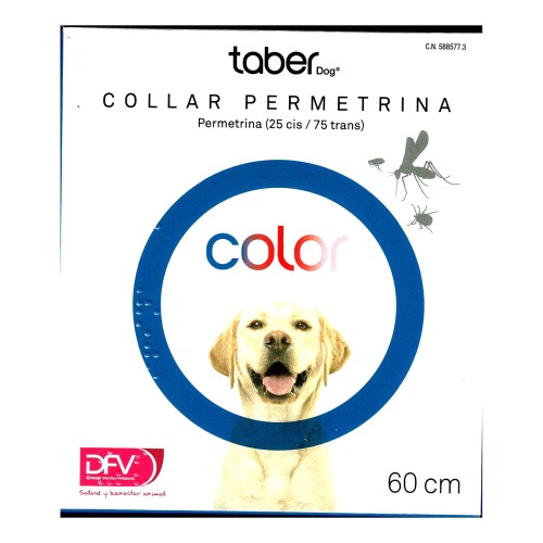 Permethrin Dog Collar 60 cm Red for Parasite Protection