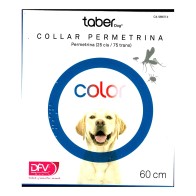 Permethrin Dog Collar 60 cm Red for Parasite Protection