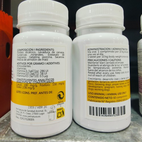 Calcium Vitamin Tablets for Pets