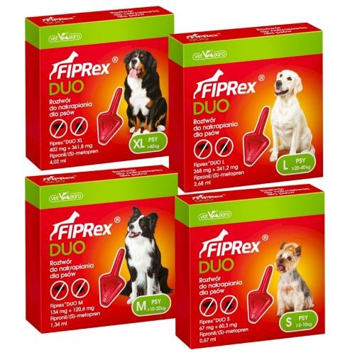 Pipetas Fiprex Duo Perros Pequeños 2 A 10 Kg