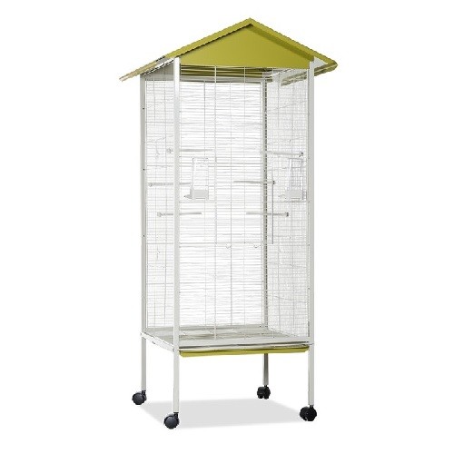 Pajarera 445 Crema-oliva para Aves