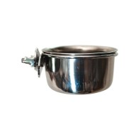 Comedero Loro Inox. 8cm. con Tornillo