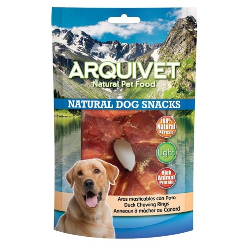 Aros Masticables con Pato para Perros 200gr