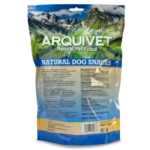 Chewable Duck Rings for Dogs 6pcs/600g