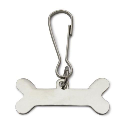 Chapa Identificación Forma Hueso para Mascotas