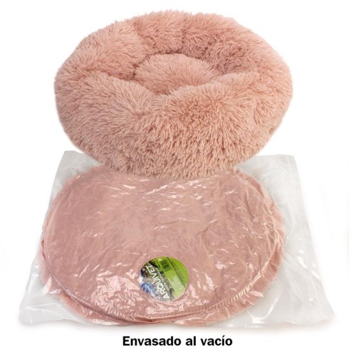 Cama Redonda Suave Rosa 50cm