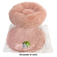 Cama Redonda Suave Rosa 50cm