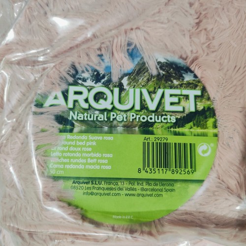 Soft Pink Round Pet Bed 70 cm